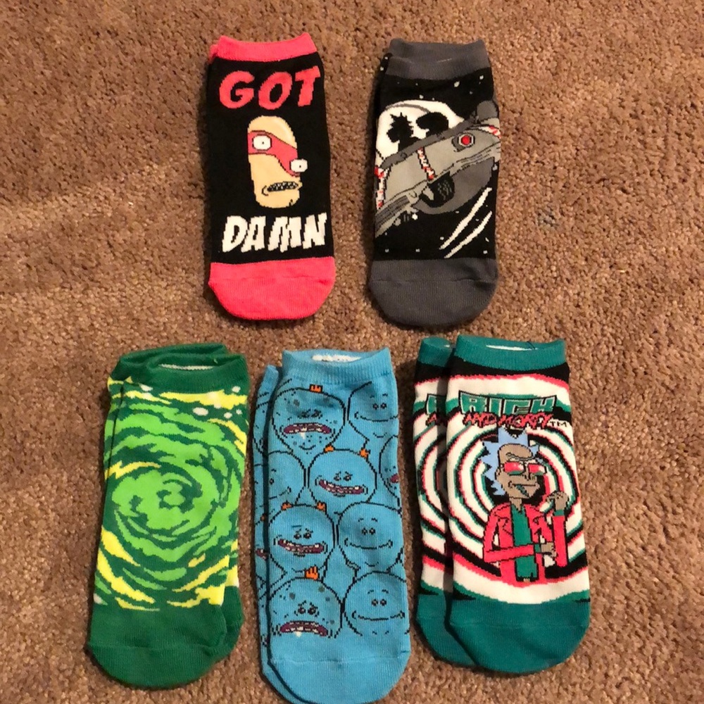 NWOT Rick and Morty Socks